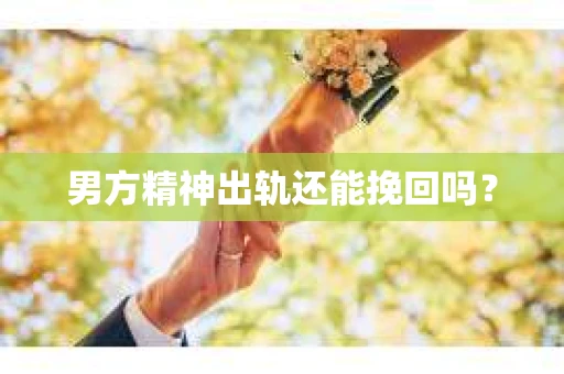 男方精神出轨还能挽回吗？