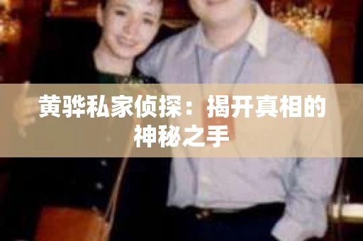 黄骅私家侦探：揭开真相的神秘之手