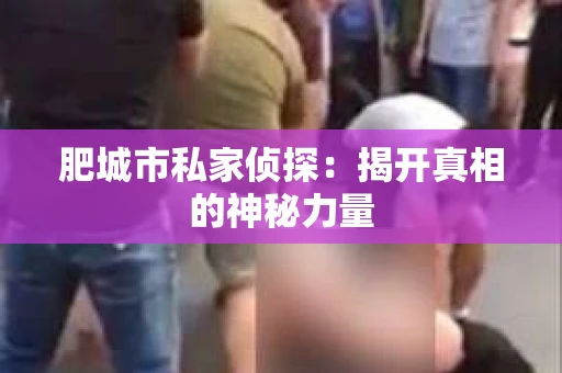 肥城市私家侦探：揭开真相的神秘力量