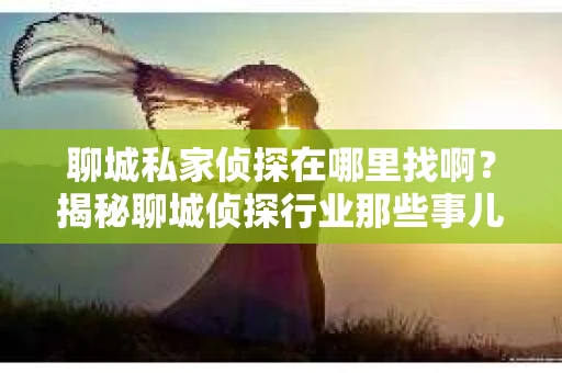聊城私家侦探在哪里找啊？揭秘聊城侦探行业那些事儿