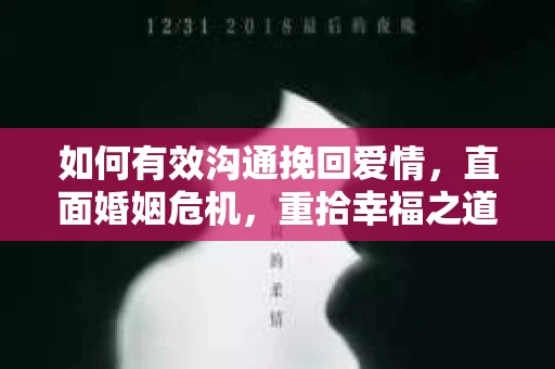 如何有效沟通挽回爱情，直面婚姻危机，重拾幸福之道