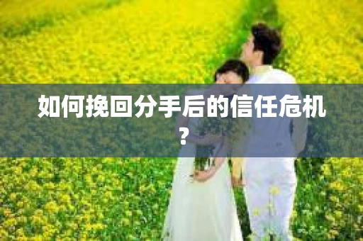 如何挽回分手后的信任危机？