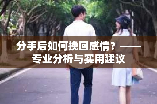 分手后如何挽回感情？——专业分析与实用建议