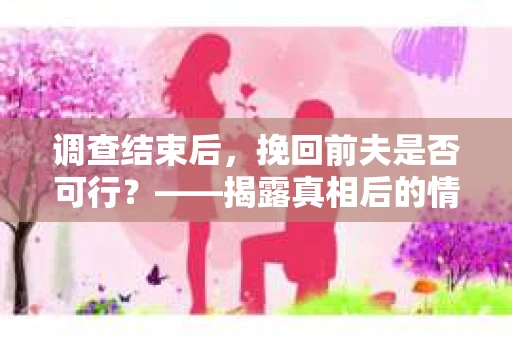 调查结束后，挽回前夫是否可行？——揭露真相后的情感疗愈与人生决策